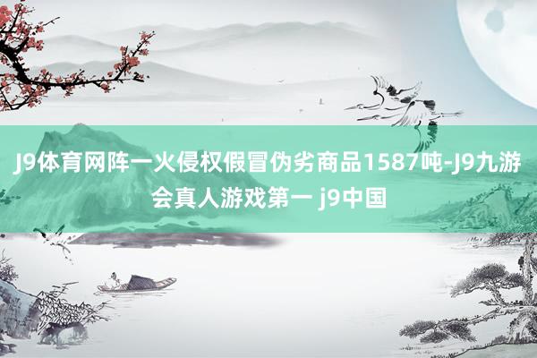 J9体育网阵一火侵权假冒伪劣商品1587吨-J9九游会真人游戏第一 j9中国